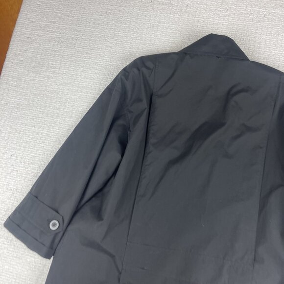 Vintage Irving Samuel Black Coat Button up Jacket Canada Made Women Sz S - Picture 12 of 15